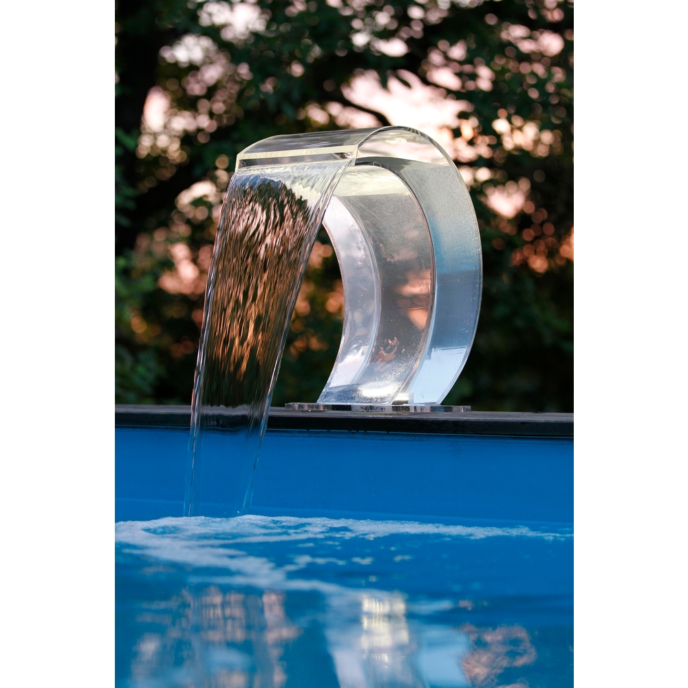 Cascade Manba Led Acryl pour piscine