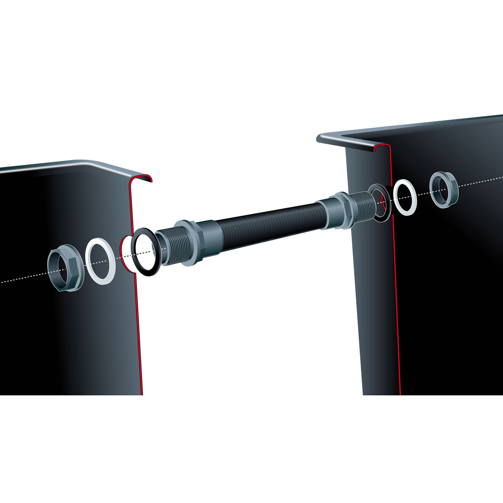 Kit connection pour bassin Quadra : L40 cm