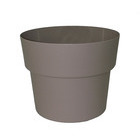 Pot rond CocoriPot, taupe Ø 58 x H. 44 cm