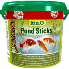 Alimentation pour poissons de bassin Tetrapond : stick 4L+25% Offert
