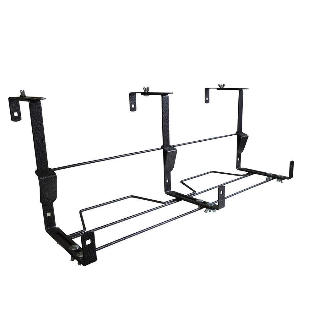 Support de jardinière (L. 60 cm) ergonomique, coloris gris martelé