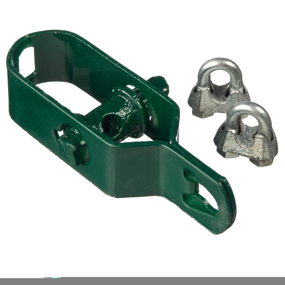 Tendeur (+ 2 manilles) en acier galvanisé plastifié, vert