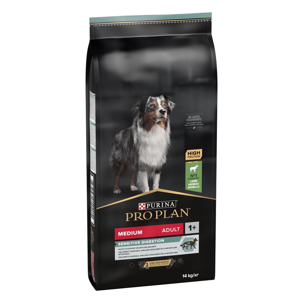 Croquette Pro plan Chien Medium Adult Sensitive Digestion: Agneau 14kg