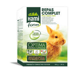 Repas complet pour lapin nain : 900gr