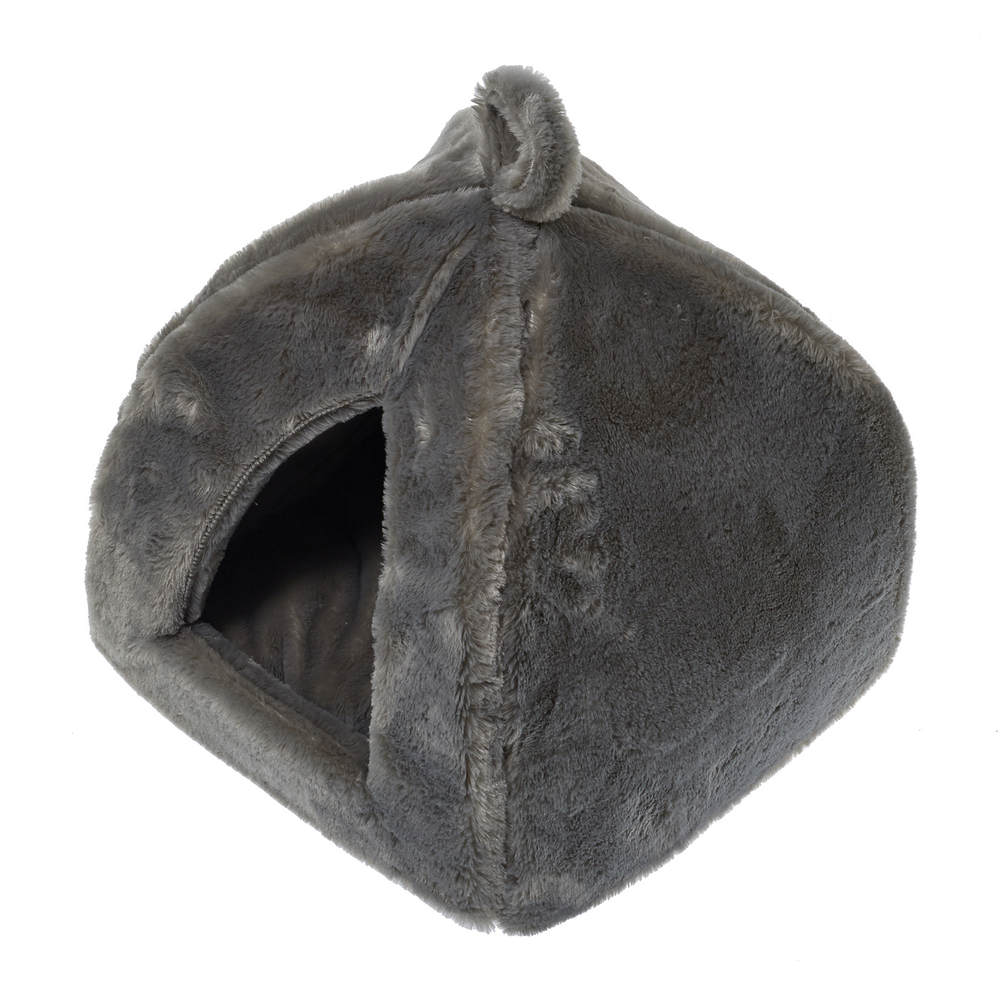 Dôme igloo Furly pour chat et petit chien : Gris L40xl40xh35cm