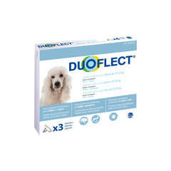 Traitement infestations puces/tiques pour chien 10-20kg : 3 pipettes