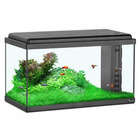 Aquarium en verre, noir : L.60 x P.30 x H.34 cm - 61 litres