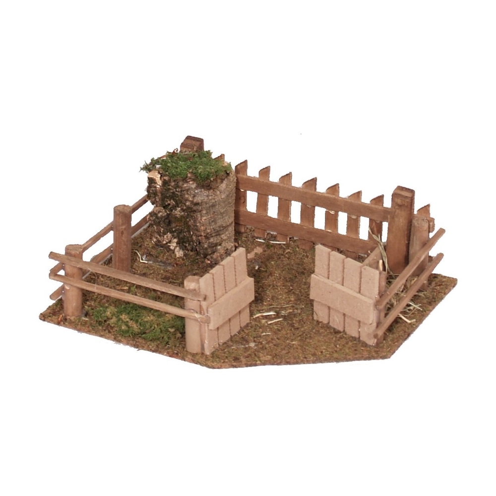 Décoration pour paysage de Noël : Enclos vide 19x16x7cm