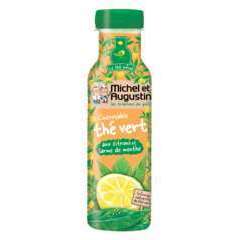 Thé vert infusé aux citrons et larme de menthe 33cl