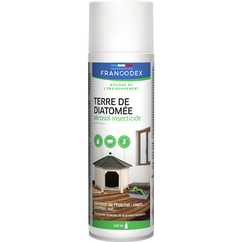 Aérosol insecticide environnement: Terre de Diatomée, 500ml