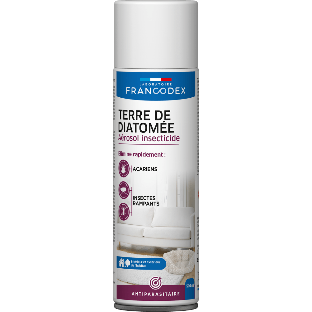 Aérosol insecticide environnement: Terre de Diatomée, 500ml