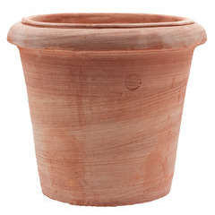 Pot cylindrique Montelupo lisse, en terre cuite Ø 50 x H. 44 cm