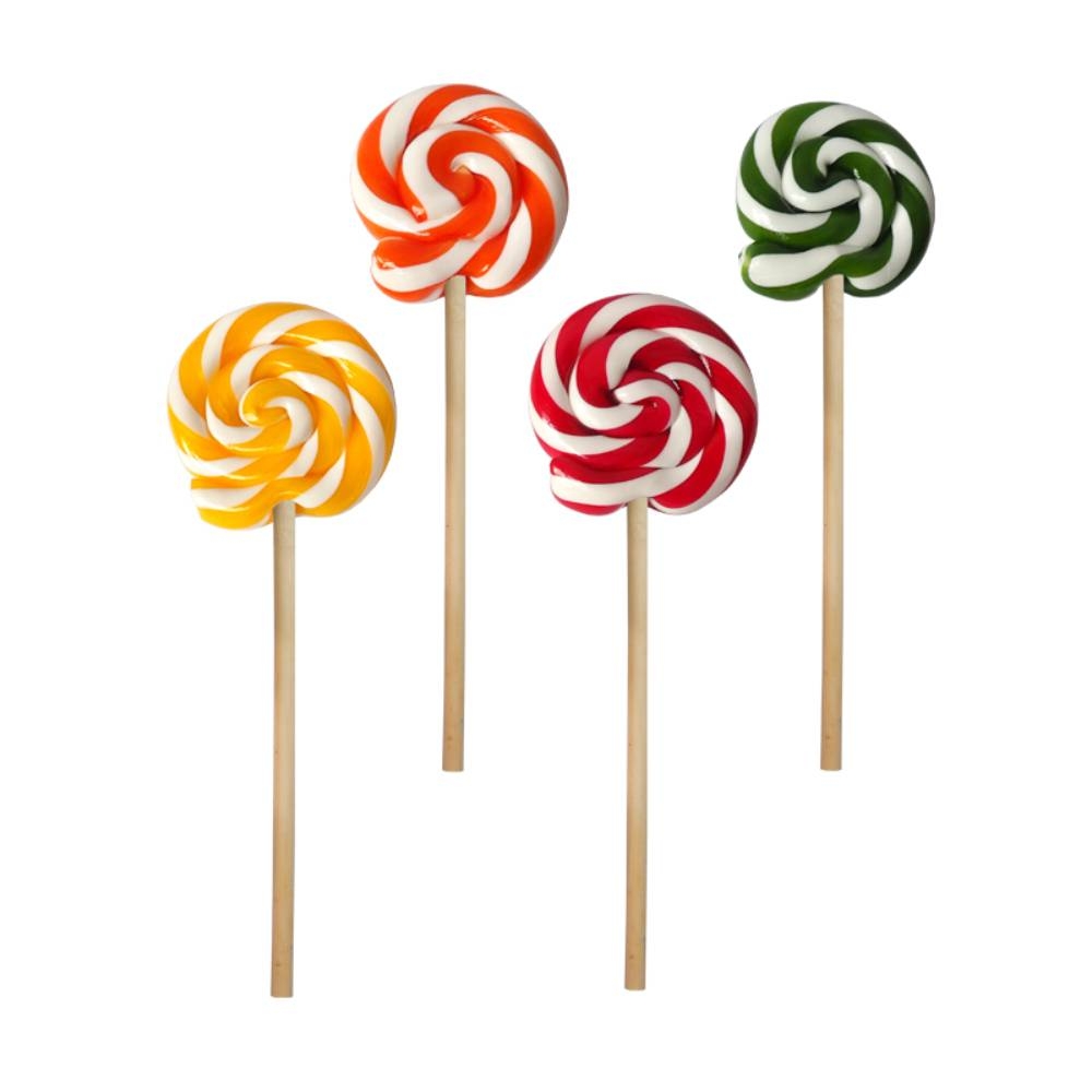 Sucette sucre Mini ronde spirale - 40g