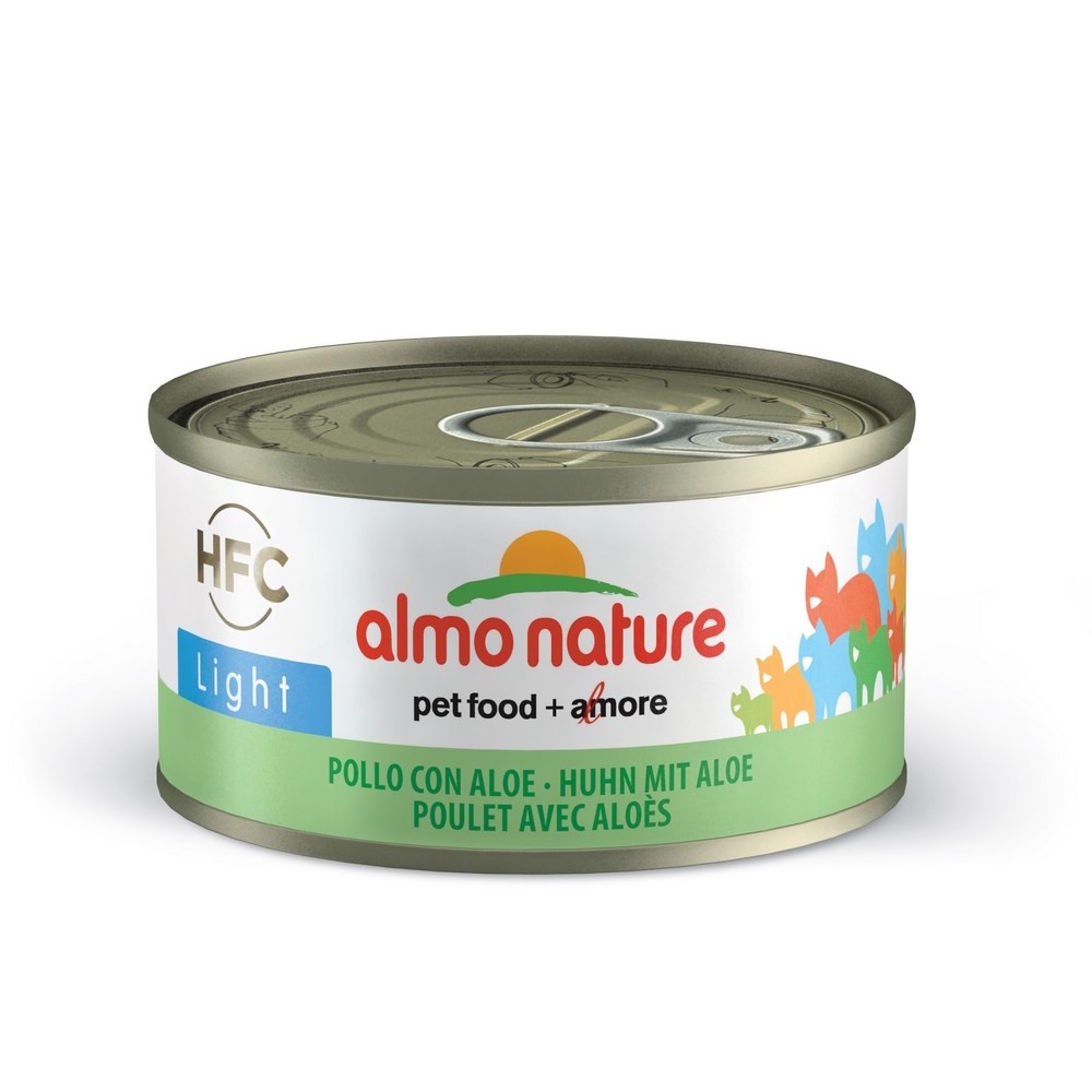 Aliment Almo Nature HFC Light, pour chat: Poulet Aloe, 70g