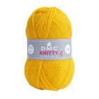 Pelote à tricoter Knitty 4 en acrylique coloris jaune 978 - 140 m