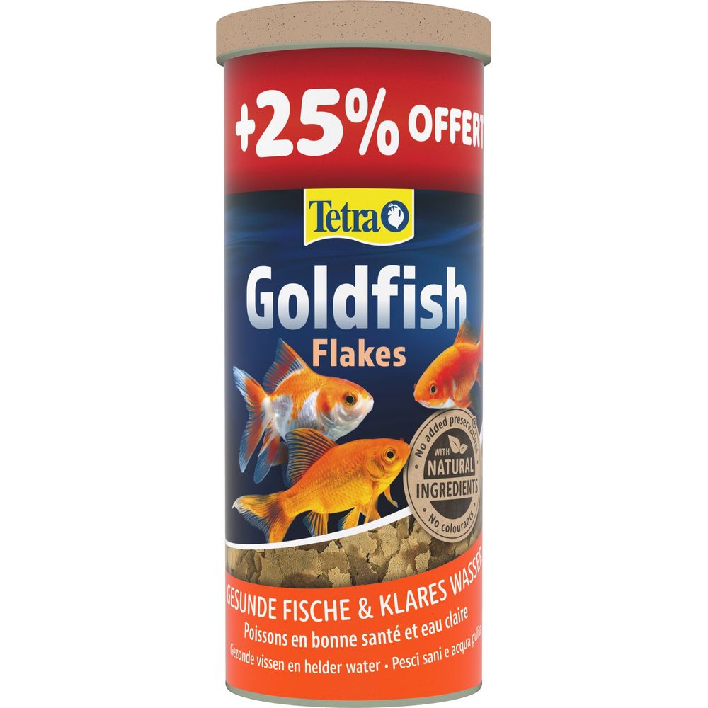 Goldfish, nourriture complète en flocons pour poissons rouges - 1,25L