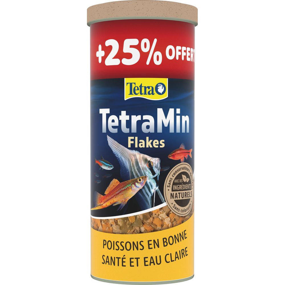 Tetramin, nourriture en flocons pour poissons d'aquarium - 1,25L