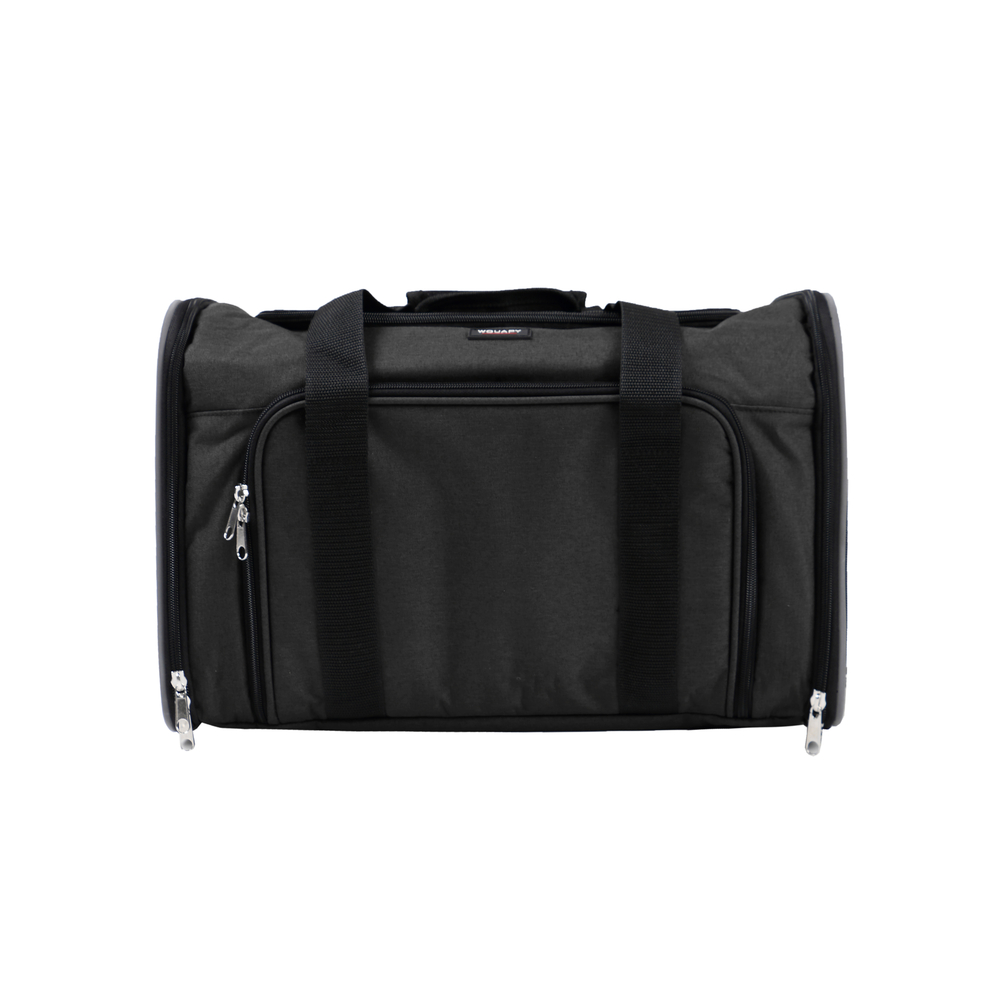 Sac de transport chien Camping Wouapy : noir, L.45x l.25xH. 28 cm