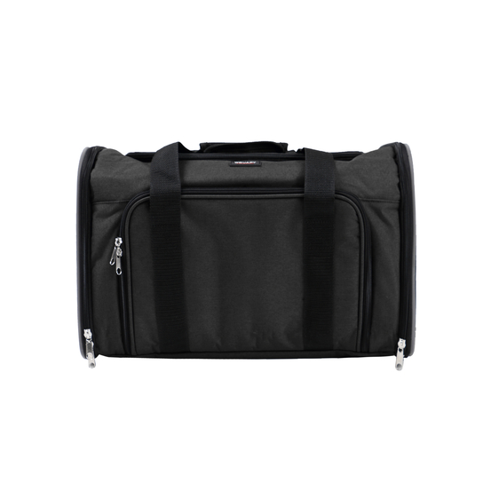 Sac de transport chien Camping Wouapy : noir, L.45x l.25xH. 28 cm