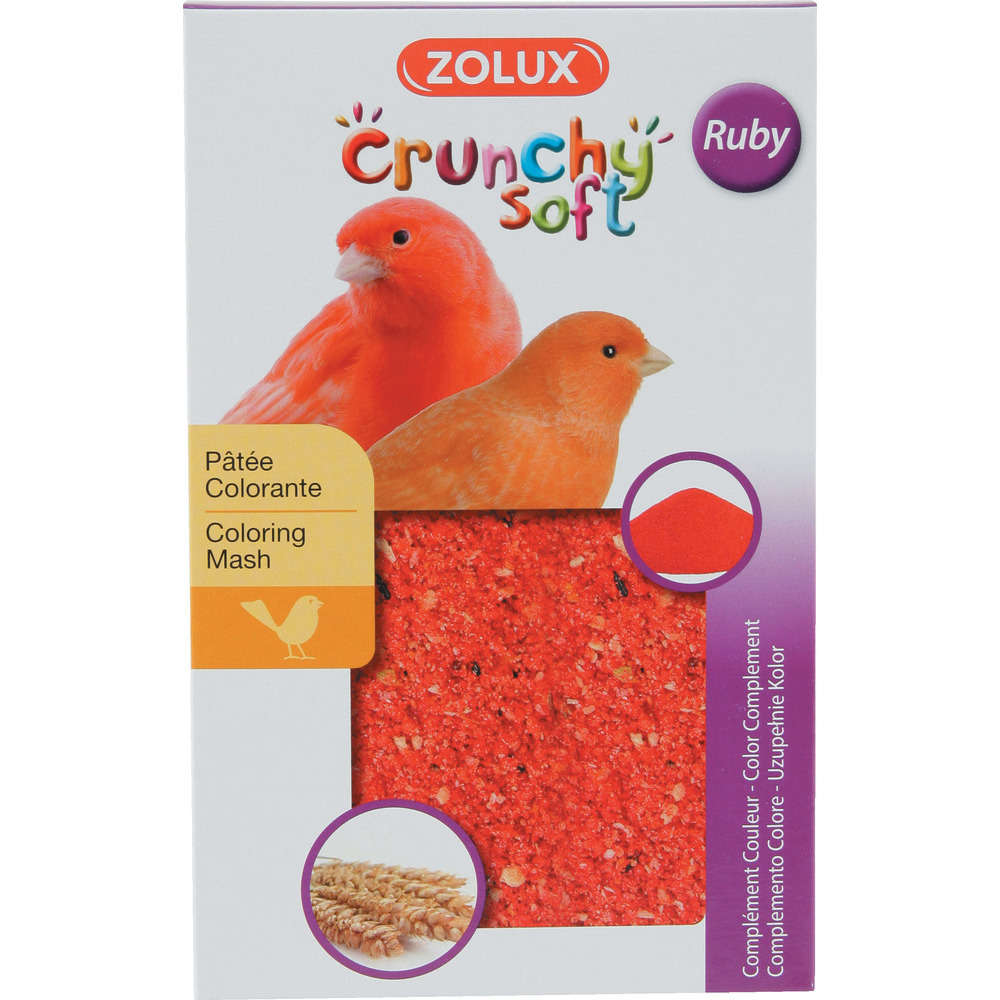 Pâtée Crunchy Soft Ruby à la bêta-carotène pour canaris - 150 g