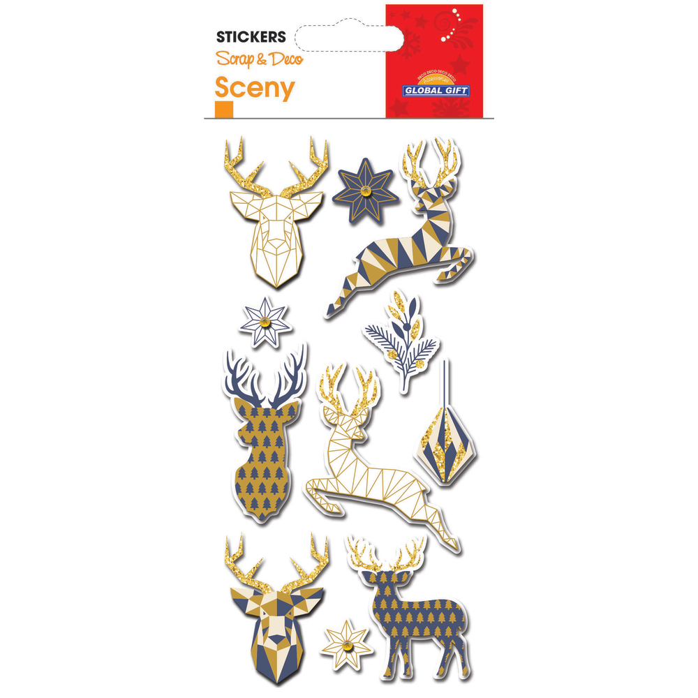 SCENY NOEL STICKERS 7X14 CM-(674857)