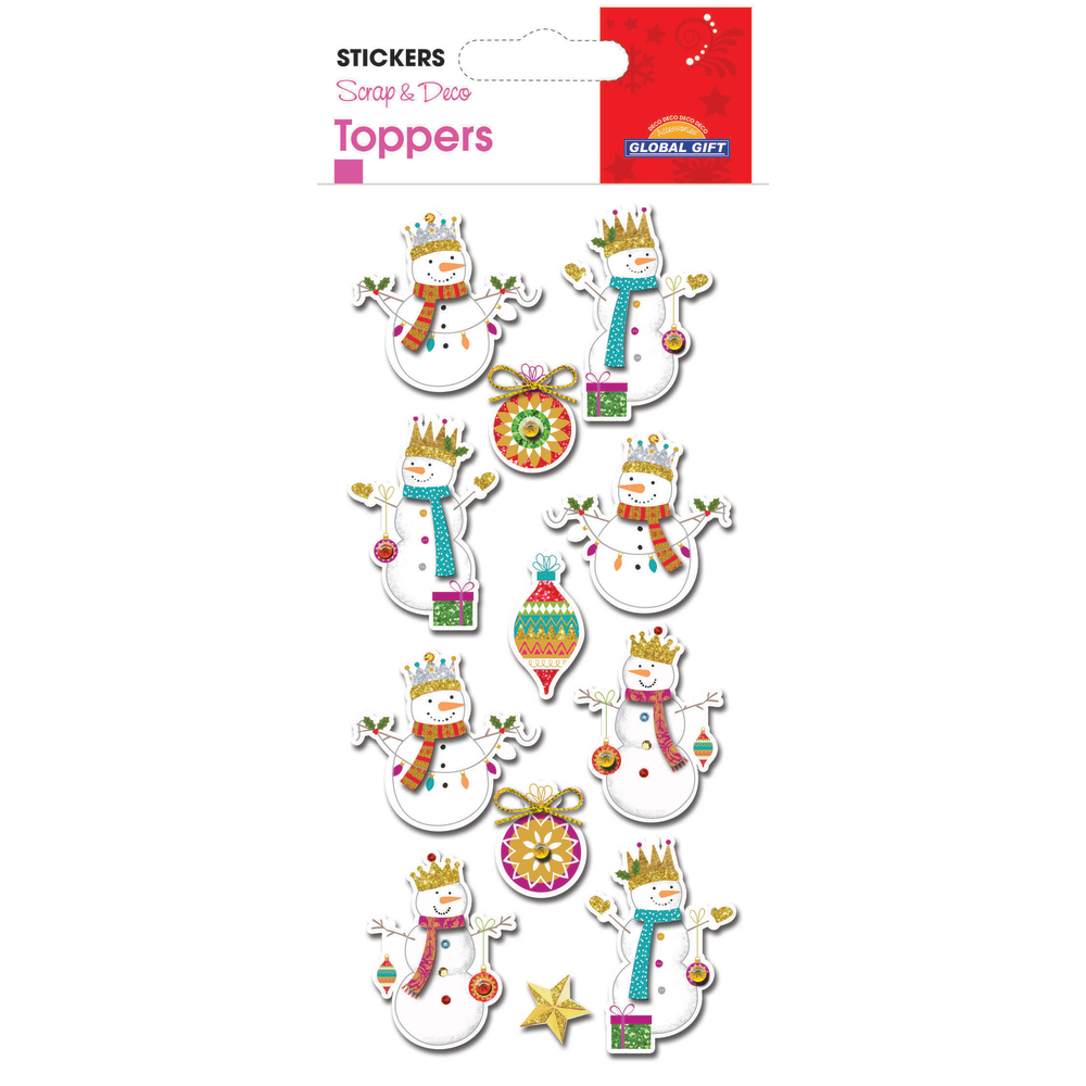 TOPPER STICKERS NOEL 7X14 CM-(674861)