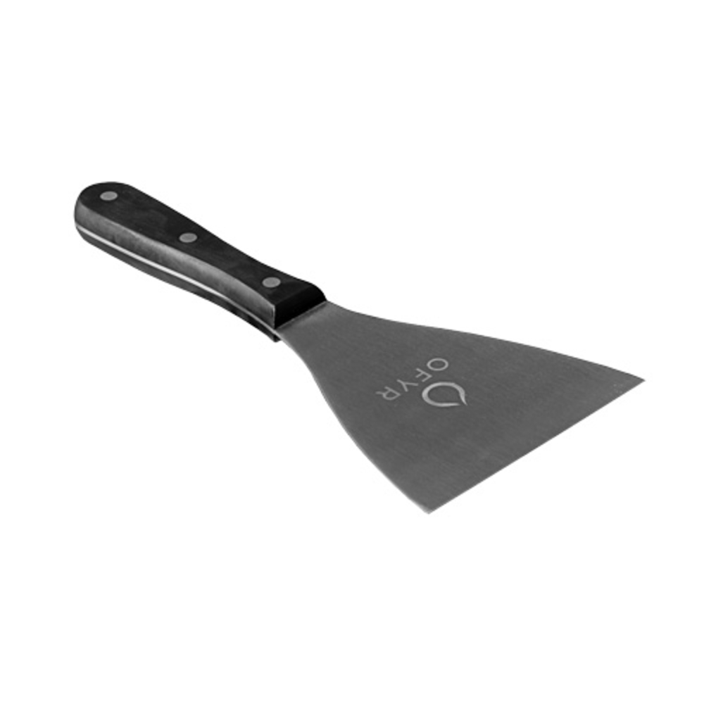 Spatule grattoir pour barbecue en acier inoxydable - 26x12 cm