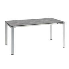 Table HPL allongeable 160/210x95 argent/anthracite