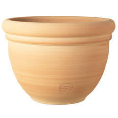 Pot Coco, en terre cuite claire D26 x H. 19 cm