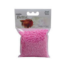 Sachet de graviers rose pour aquarium Betta