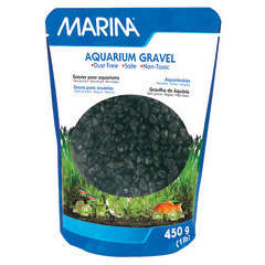 Sachet de graviers décoratif colori noir pour aquarium