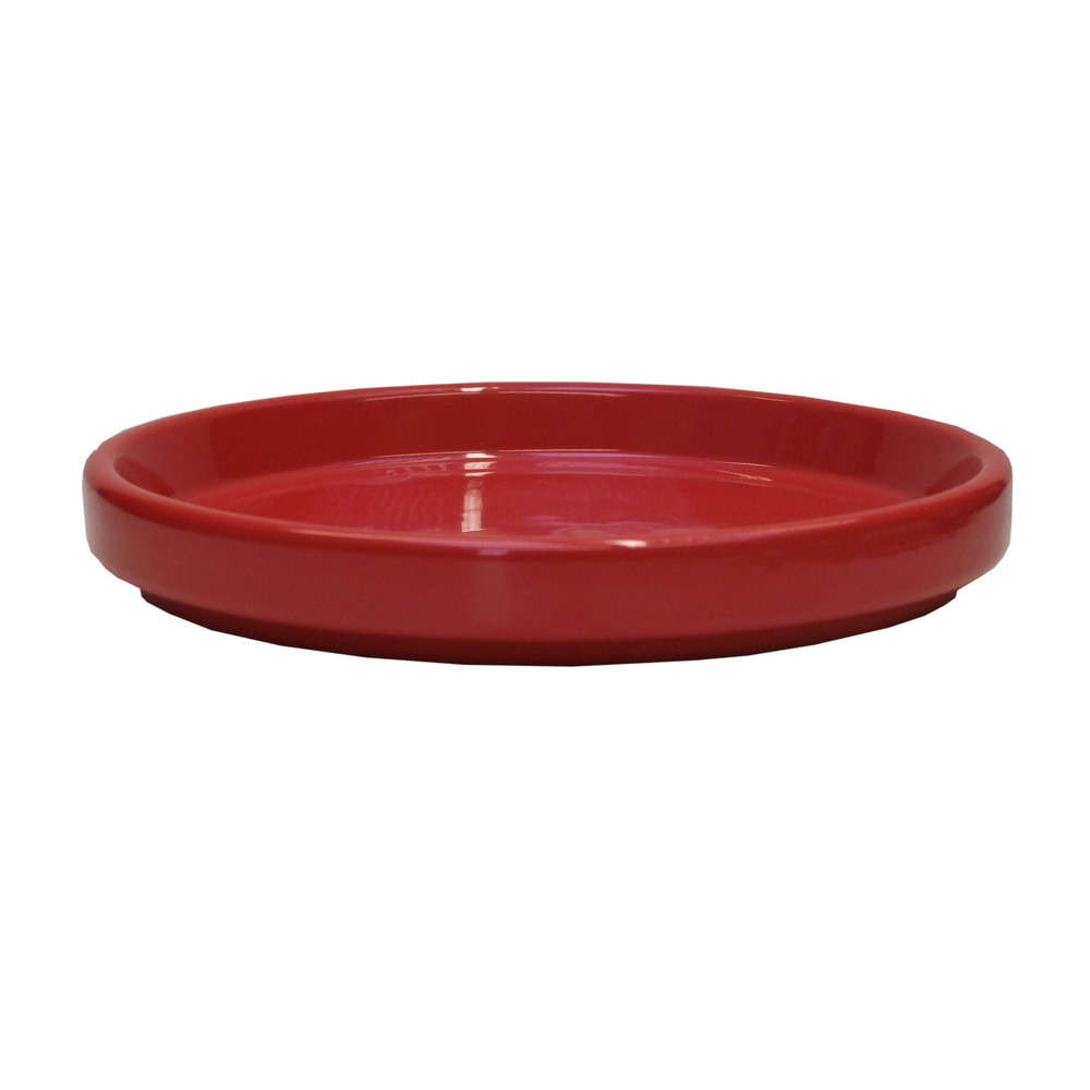 Soucoupe XLU pour pots Calima 31 et Levante 35, rouge D26cm