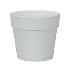 Pot Calima en céramique, blanc D24 x H. 22 cm