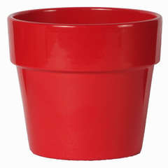 Pot Calima en céramique, rouge D24 x H. 22 cm