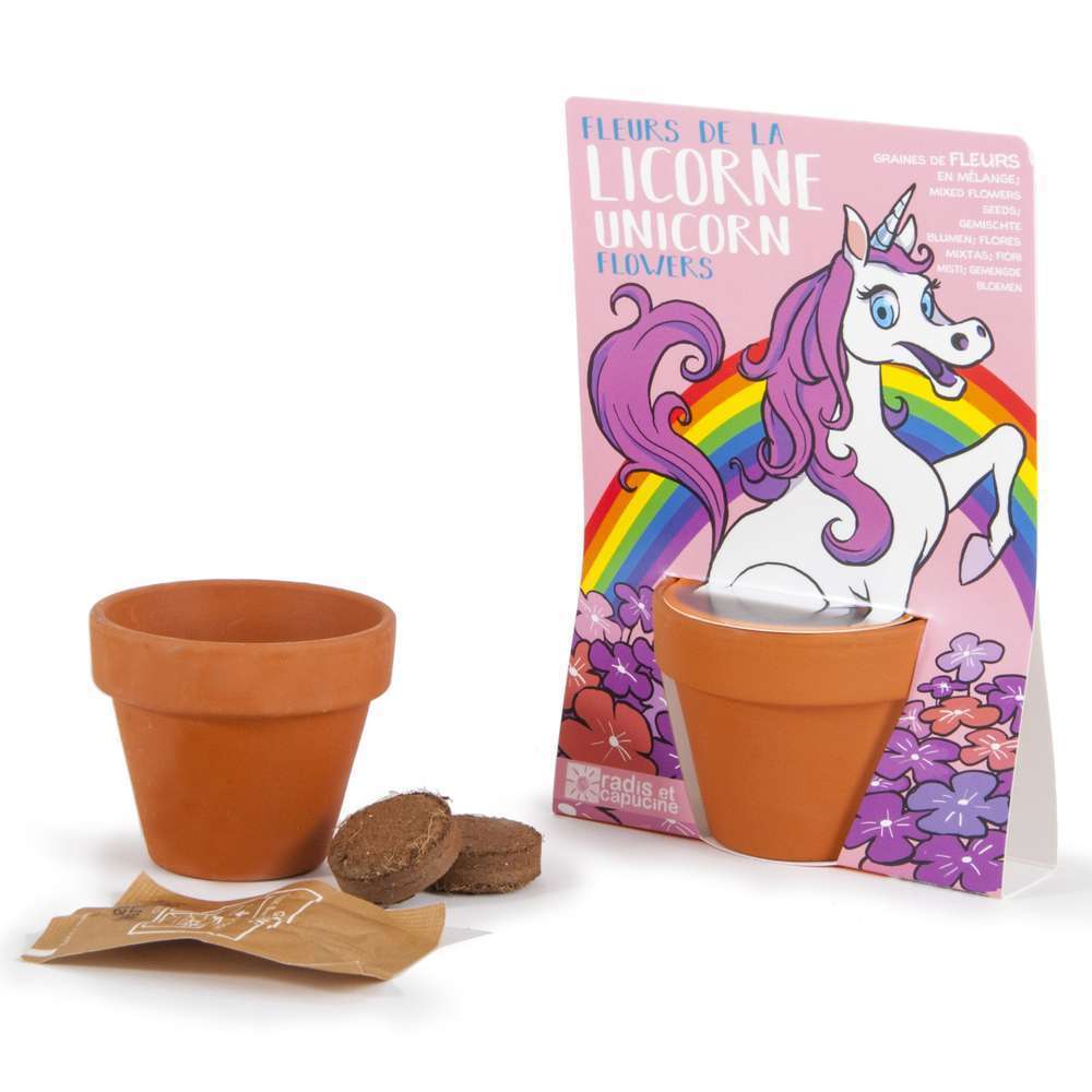 CARTE N LICORNE FLEURS EN M-(681323)