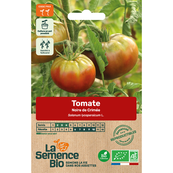 Graines de tomate Noire de Crimée Bio en sachet