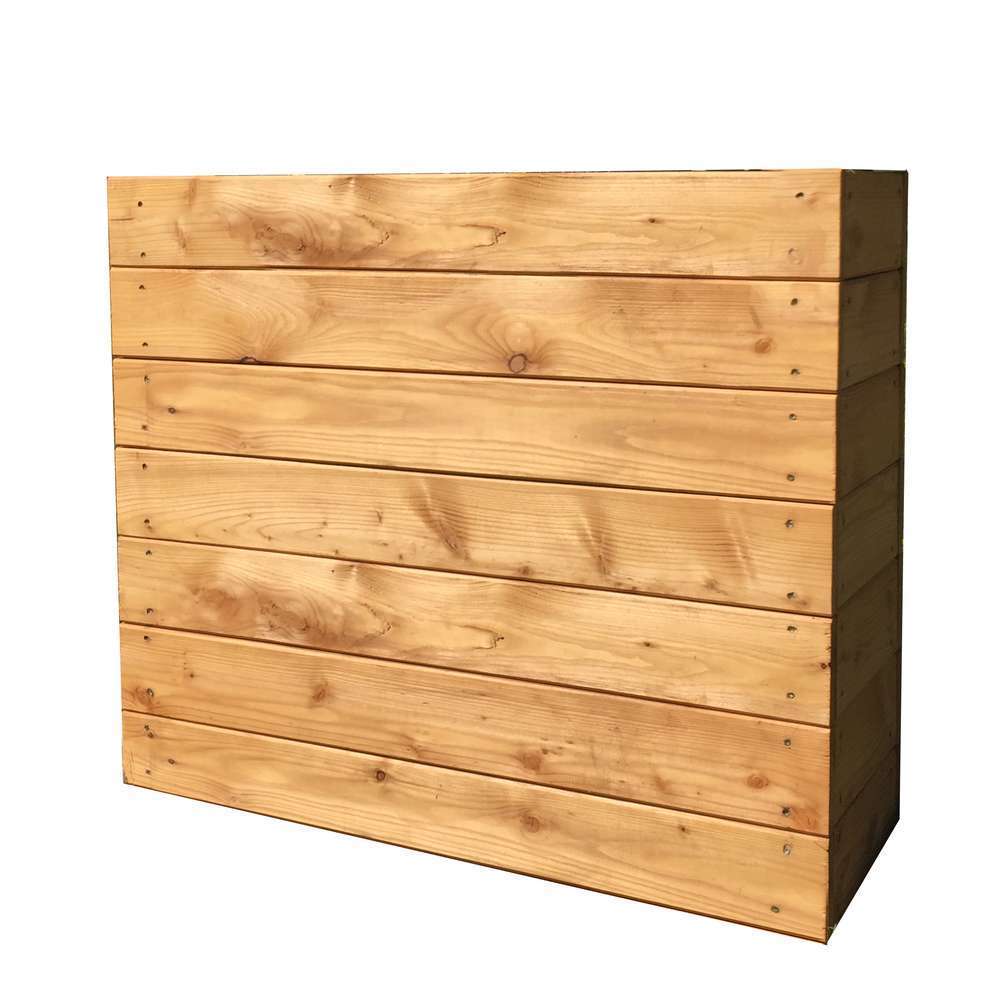 Bac Ã  fleursÂ : bois, gris, 80x29x70cm