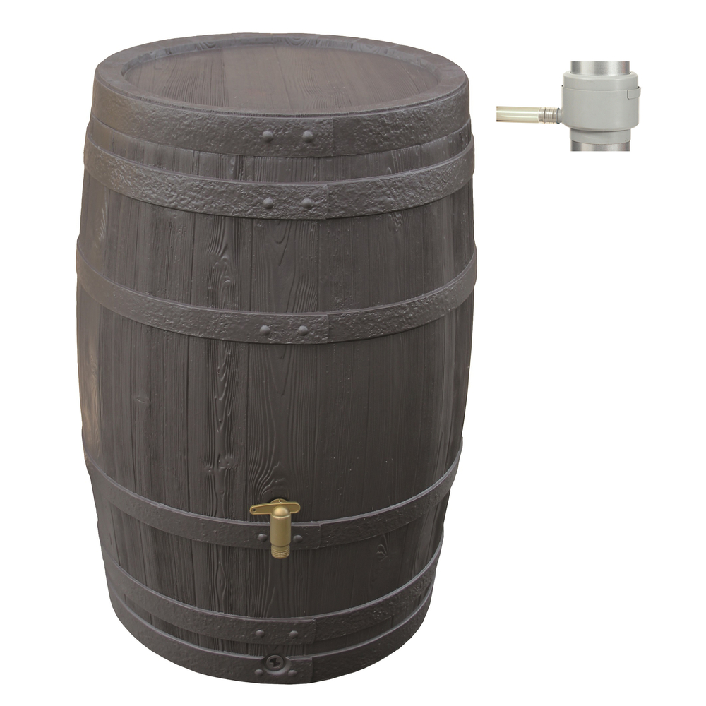 Kit Tonneau Vino 400 L Brun avec Collecteur Filtrant Eco Gris