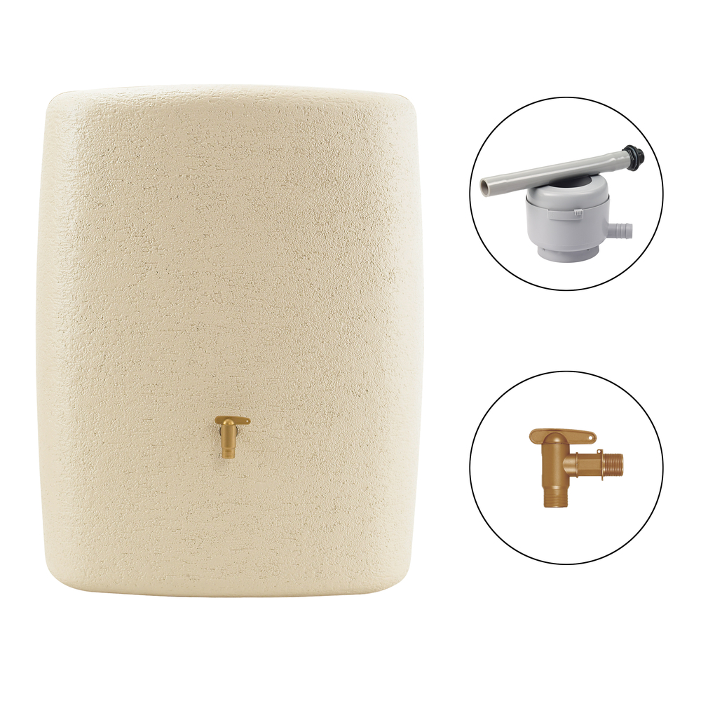 Kit Cuve Murale Terra 275 L Sable avec Collecteur Eco Gris