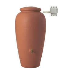 Récupérateur d'eau 'Kit Amphore Antik' Terracotta: L68xl68xH129cm-300L