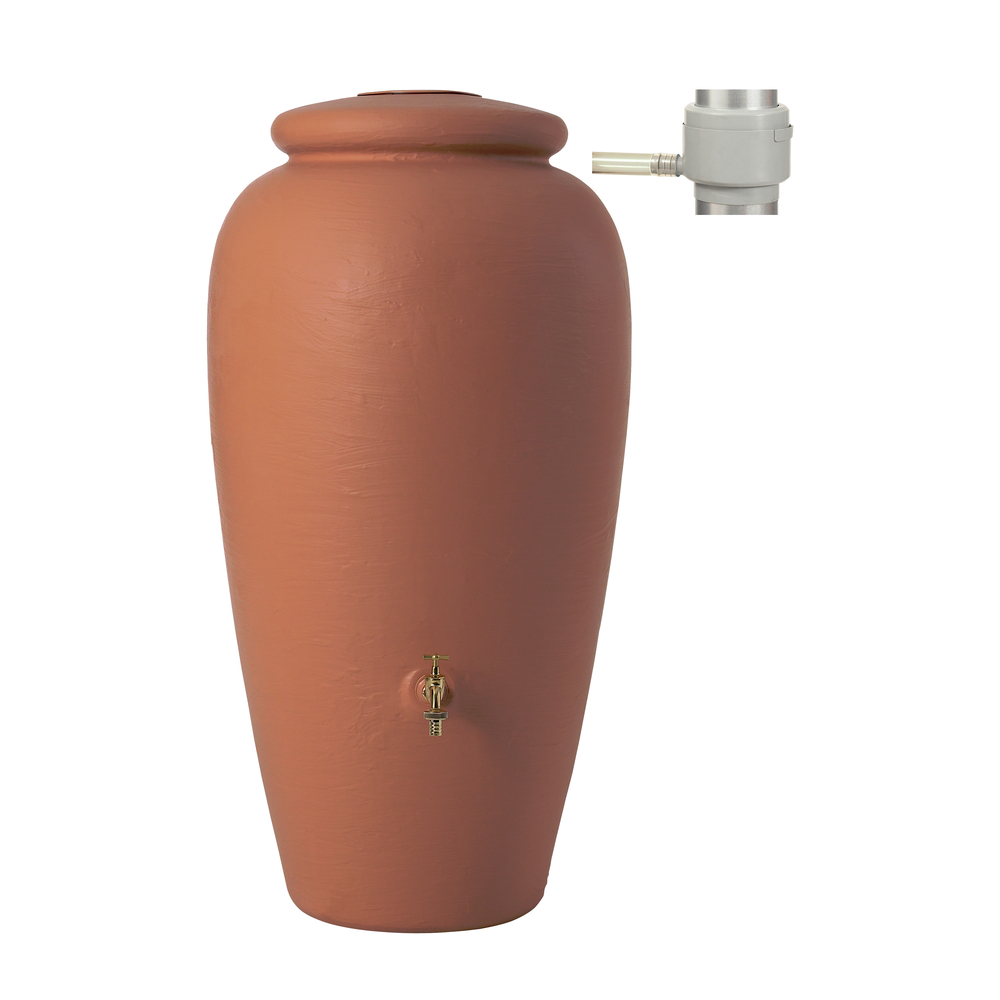 Kit Amphore 500 L Terracotta avec Collecteur Filtrant Eco Gris