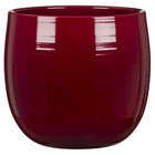 Cache-pot 765 en céramique, rouge foncé D15 x H. 14 cm