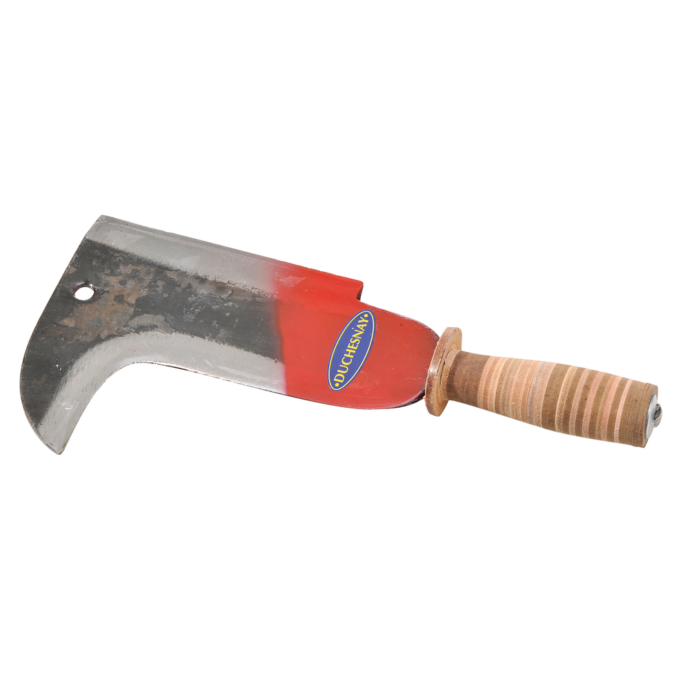 Serpe universelle 2 taillants en acier avec poignée cuir - L34 cm