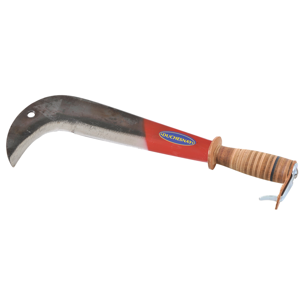 Serpe italienne en acier trempé avec poignée cuir - L42 cm