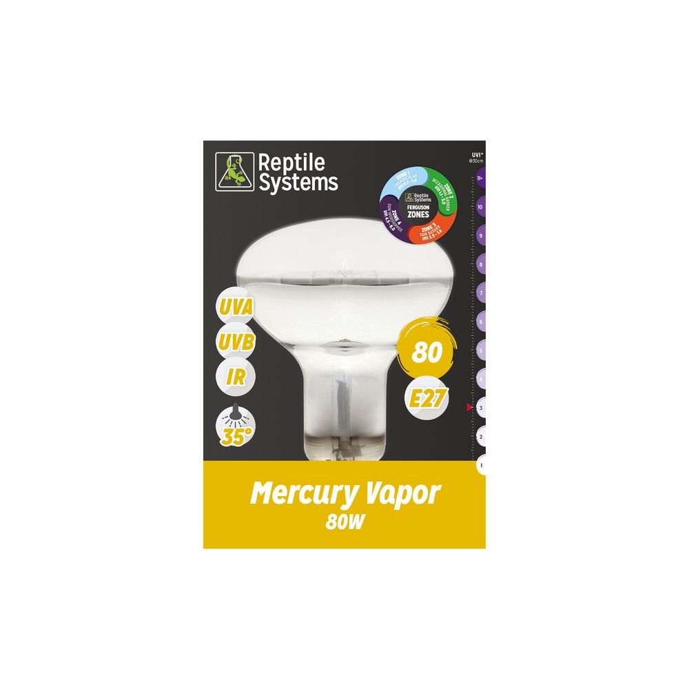 D3 UV Basking Lamp Mini 80W : culot E27