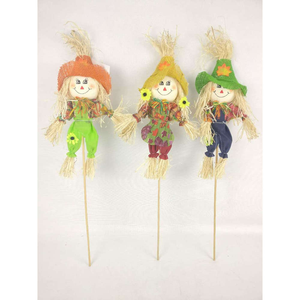 Epouvantail, en jute L. 25 x 7 x H. 90 cm