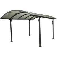 Carport aluminium toit 1/2 rond 14.62 m2