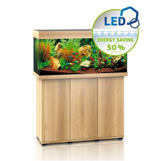 Aquarium avec meuble LED Rio 180 en bois - H.73 cm