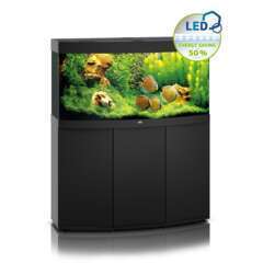 Aquarium avec meuble LED Vision 260 en bois noir - H.64 cm