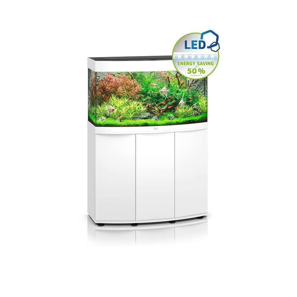 Ensemble aquarium led et meuble Vision 180 Juwel blanc